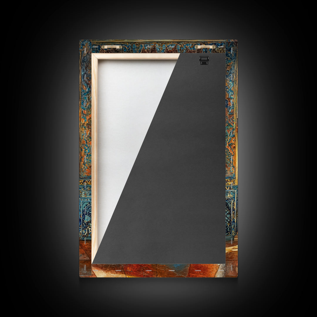 Painting Print of a Morrocan Scene, Moroccan Style Artwork, Moroccan Painting, Arabic Inspired Wall Art