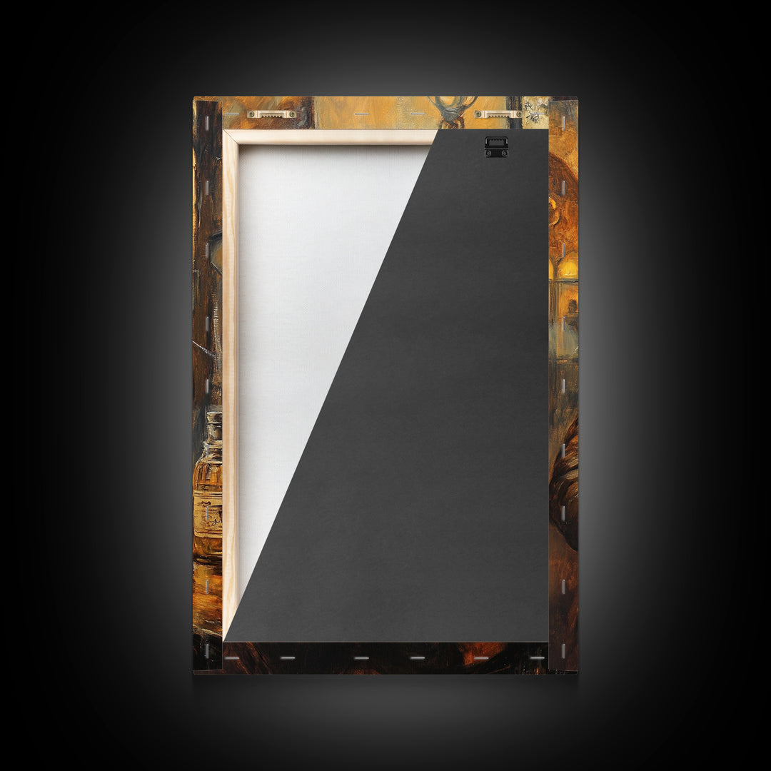 Dapper Rat Gentleman Canvas Print, Wood Framed Wall Art, Rat Painting, Rat Decor, Rat Lover Gift Idea