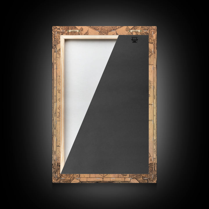 Ruby Painting Print, Framed Canvas Print, Gemstones Wall Art, Precious Stone Painting, Red Gem, Ruby Painting, Antique Minerals Art