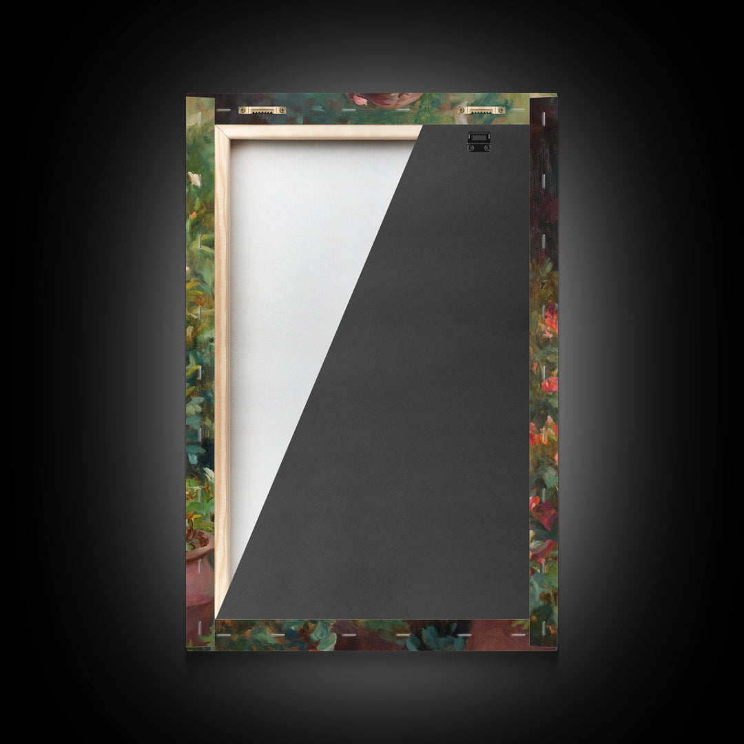 Canvas Art Print - In The Garden - Woman In Garden Painting Wall Art Print - Extra Large Art - Gardening Wall Art - Gardening Gift Idea