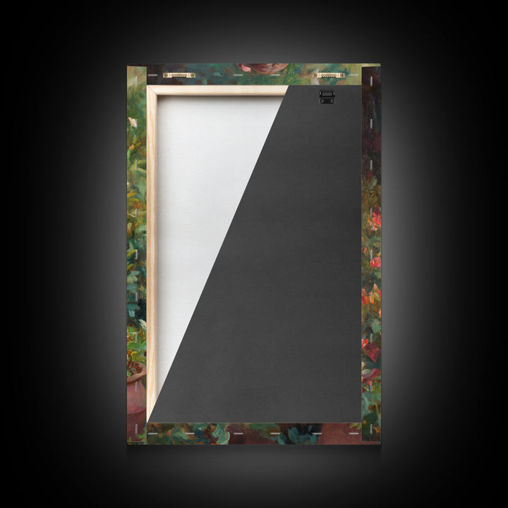 Canvas Art Print - In The Garden - Woman In Garden Painting Wall Art Print - Extra Large Art - Gardening Wall Art - Gardening Gift Idea