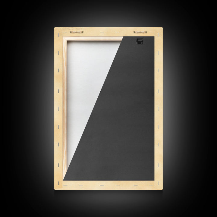 Christmas Tree Ornament Painting Print, Boho Christmas Wall Art, Framed Canvas