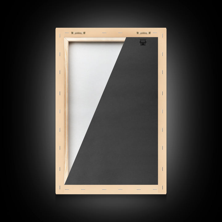 Boho Christmas Bell Painting Print - Framed Canvas - Minimalist Christmas Art - Boho Christmas Art - Rustic Christmas Art