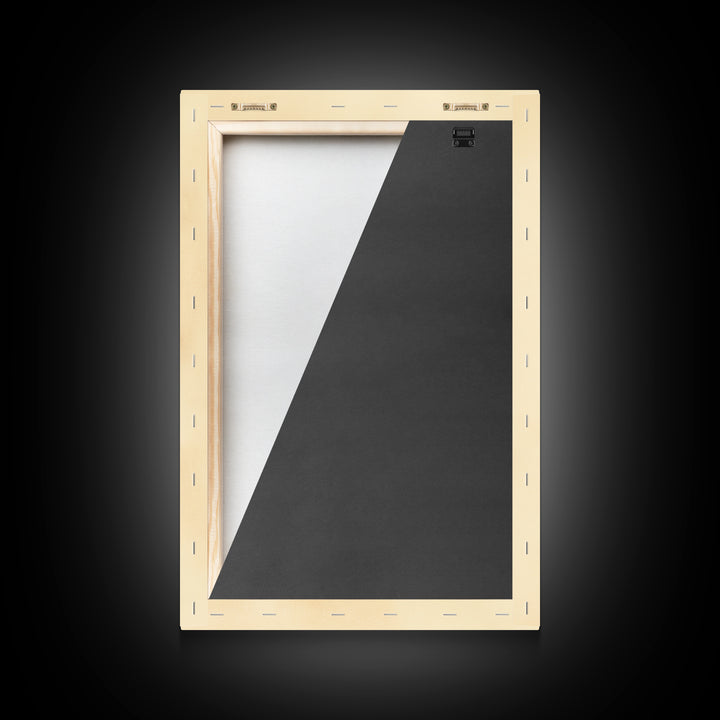 Boho Christmas Bow Canvas Print - Framed Canvas - Minimalist Christmas Art - Boho Christmas Art - Rustic Christmas Art