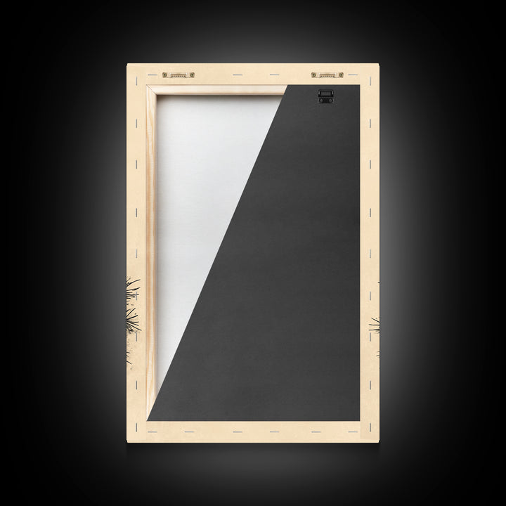 Boho Christmas Candles Canvas Print - Framed Canvas - Minimalist Christmas Art - Boho Christmas Art - Rustic Christmas Art