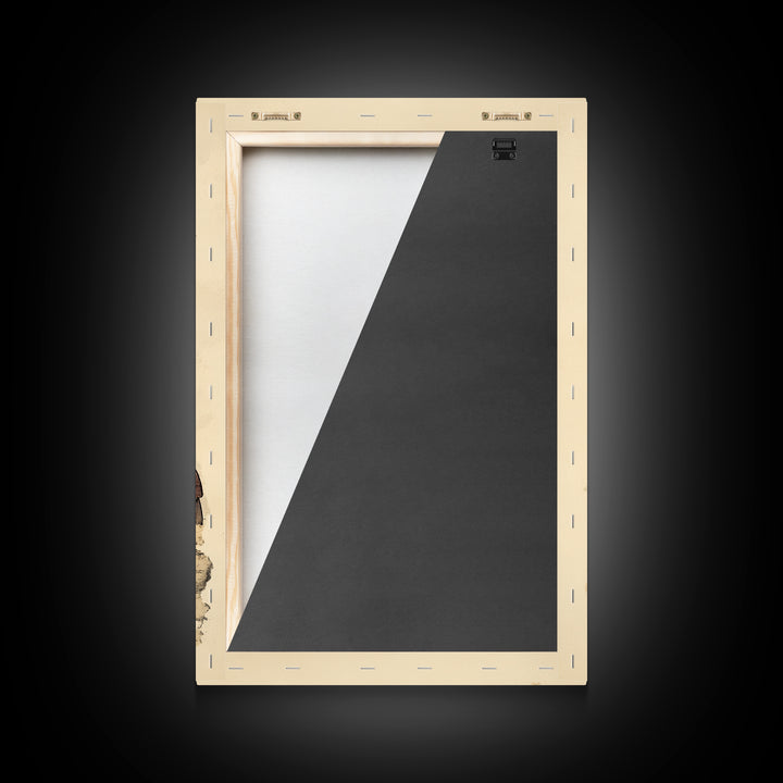 Boho Christmas Carrolers Canvas Print - Framed Canvas - Minimalist Christmas Art - Boho Christmas Art - Rustic Christmas Art