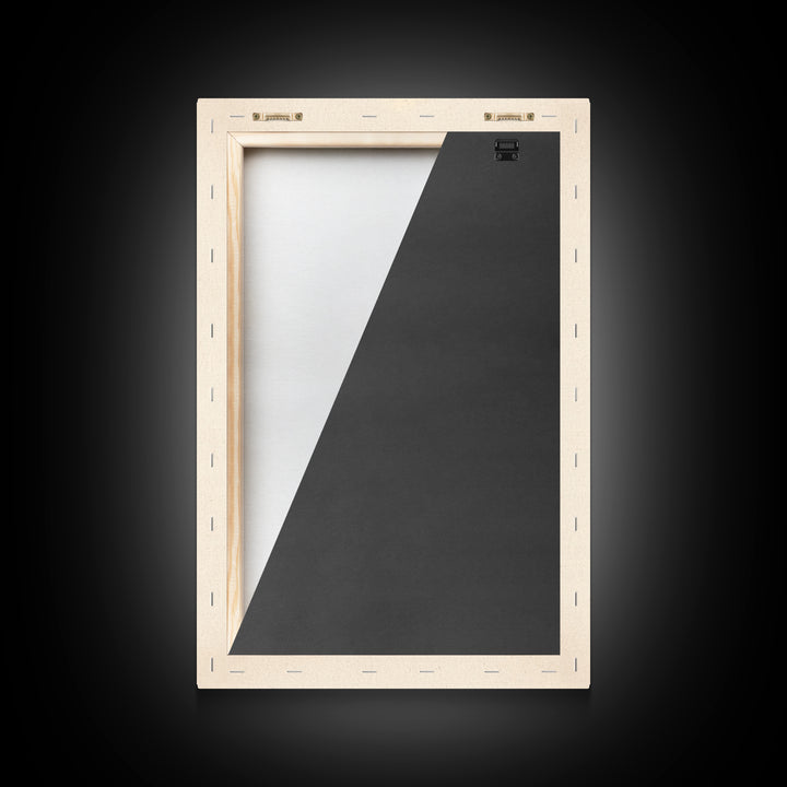 Cheerful Santa Clause Canvas Print - Framed Canvas - Minimalist Christmas Art - Boho Christmas Art - Rustic Christmas Art