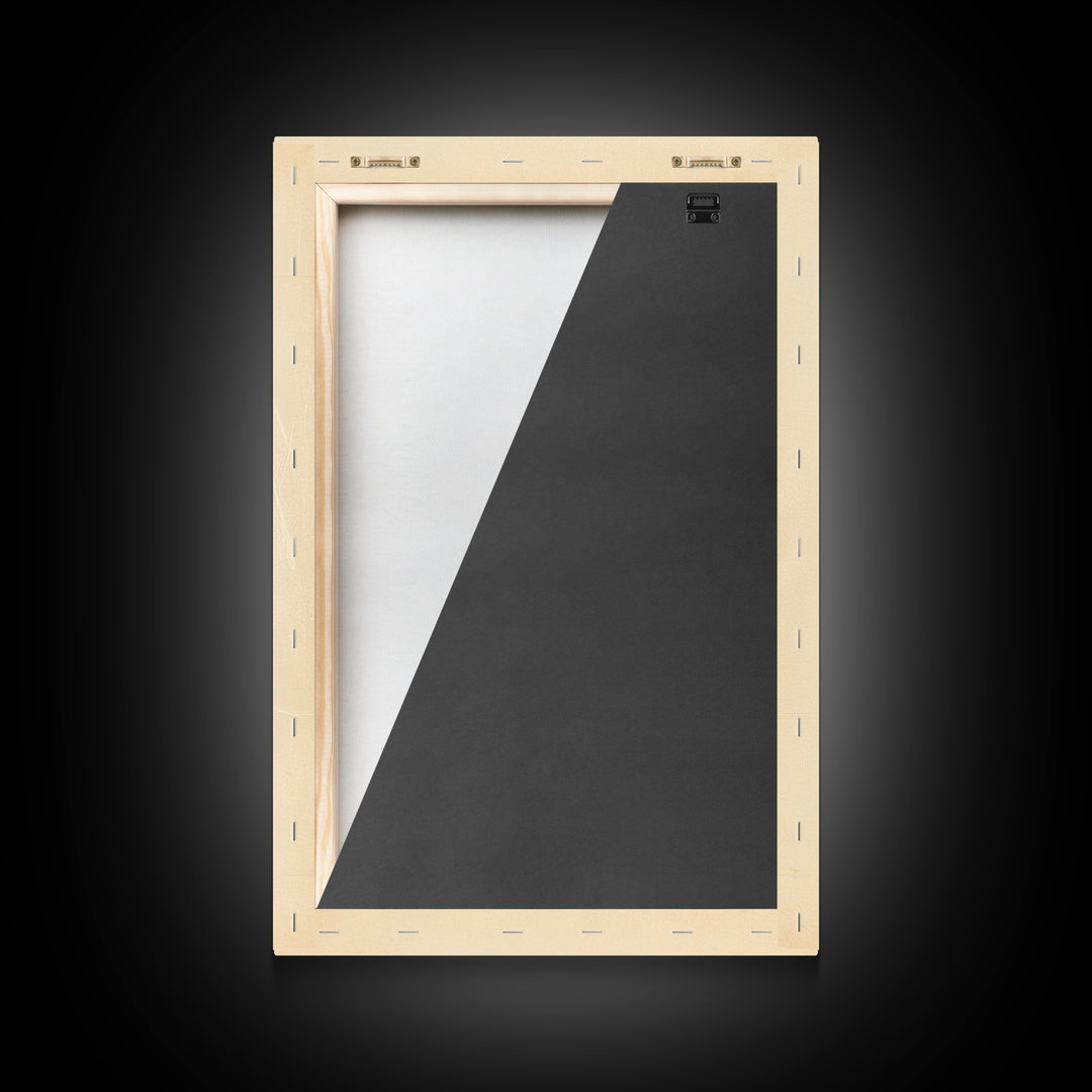 Christmas Sleigh Canvas Print - Framed Canvas - Minimalist Christmas Art - Boho Christmas Art - Rustic Christmas Art