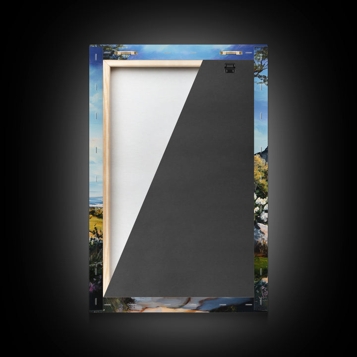 Cape Code Style House Painting Print, Nautical Decor, Maine Oil Painting, Beach House Wall Art