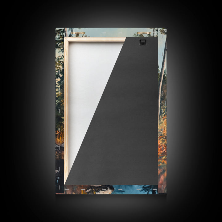 Acadia National Park Oil Painting Print, Maine Oil Painting, Nautical Coastal Decor, National Park Art, Landscape Painting, Cabin Decor