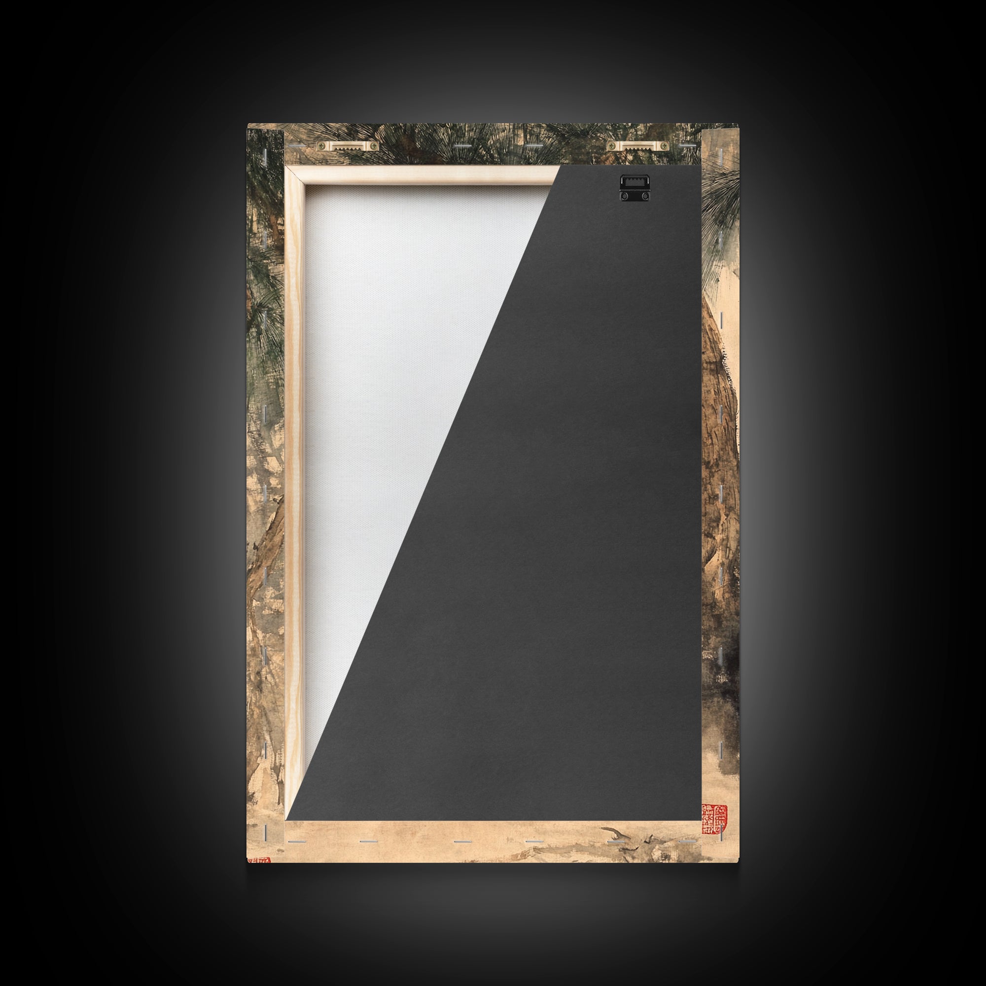 Animal Canvas Poster - Wild Animal Wall Art - Man Cave Canvas - Personalized Gift For Dad - Tiger Painting - Wabi Sabi Art - Framed Wall Art