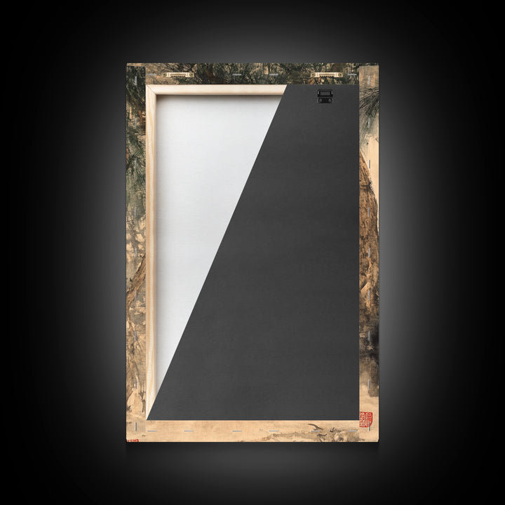 Animal Canvas Poster - Wild Animal Wall Art - Man Cave Canvas - Personalized Gift For Dad - Tiger Painting - Wabi Sabi Art - Framed Wall Art