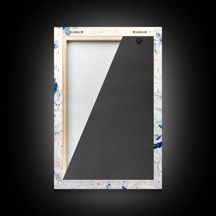 Chinoiserie Style Painting Print Of a Bird, Framed Canvas Print, Chinoiserie Wall Art