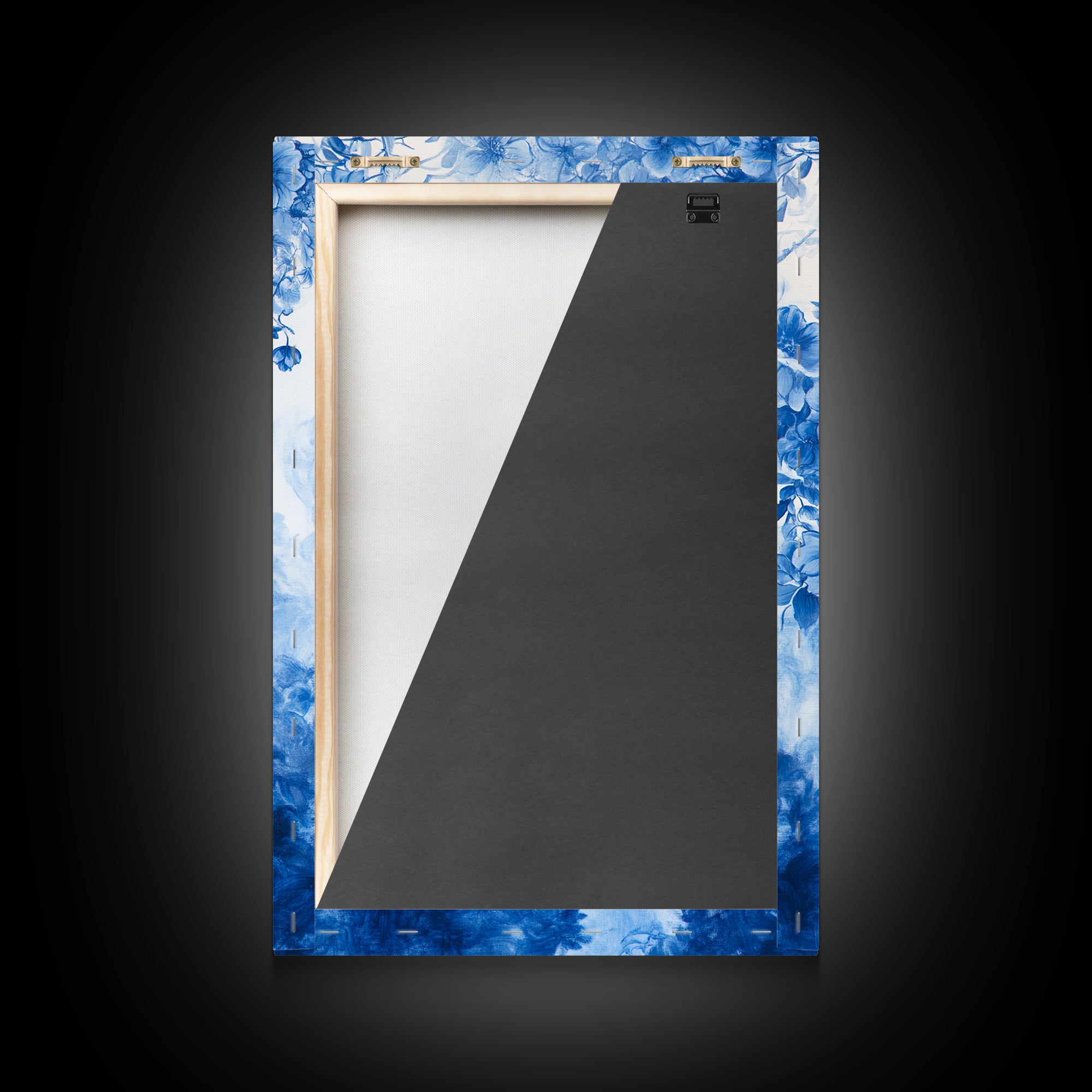 Blue Roses Chinoiserie Style Painting Print, Living Room Decor, Chinoiserie Wall Art, Chinoiserie Decor, Living Room Wall Art