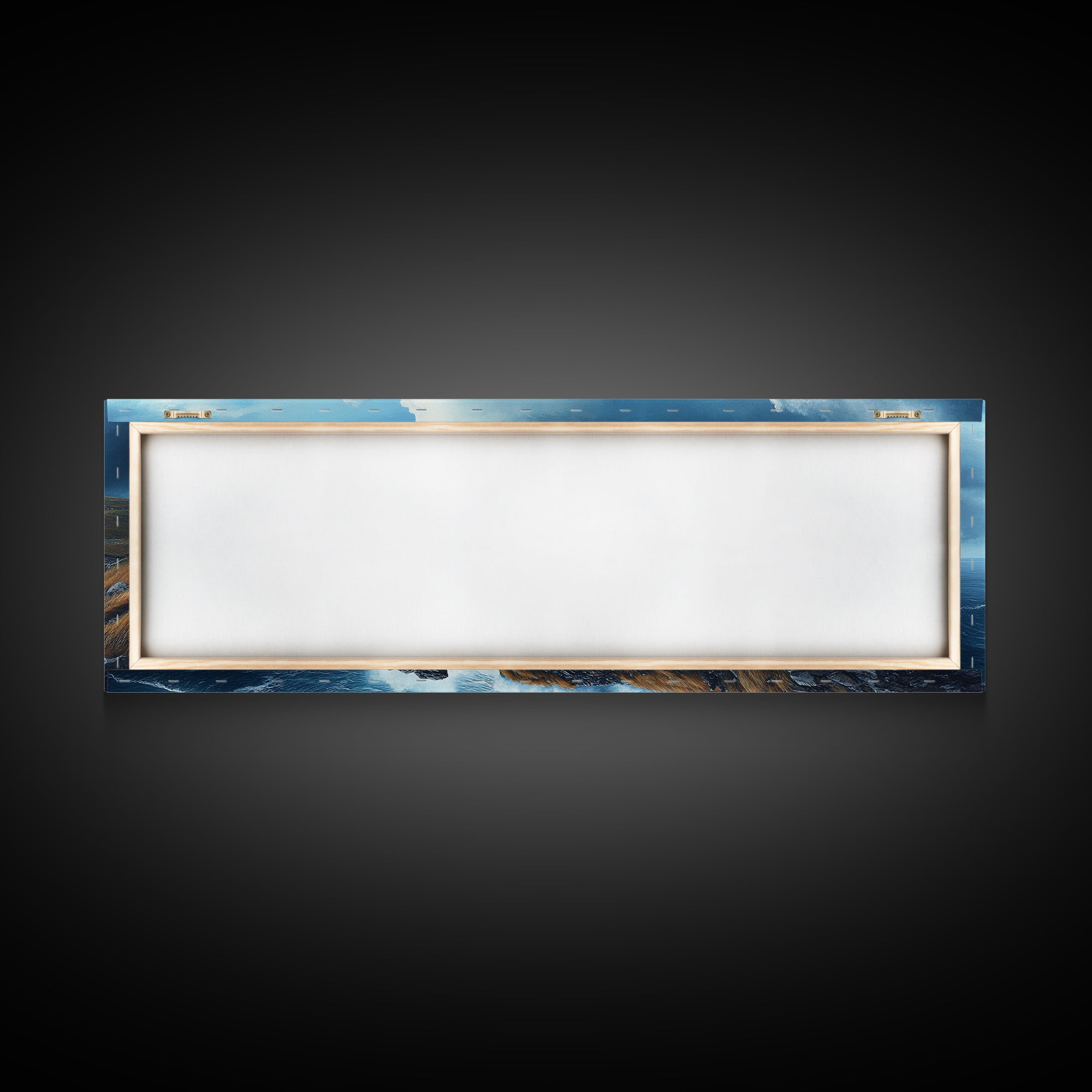 Cliffs of Moher Framed Canvas Print, Ready To Hang Ireland Painting, Irish Art, Ireland Wall Art, Horizontal Extra Large Wall Art