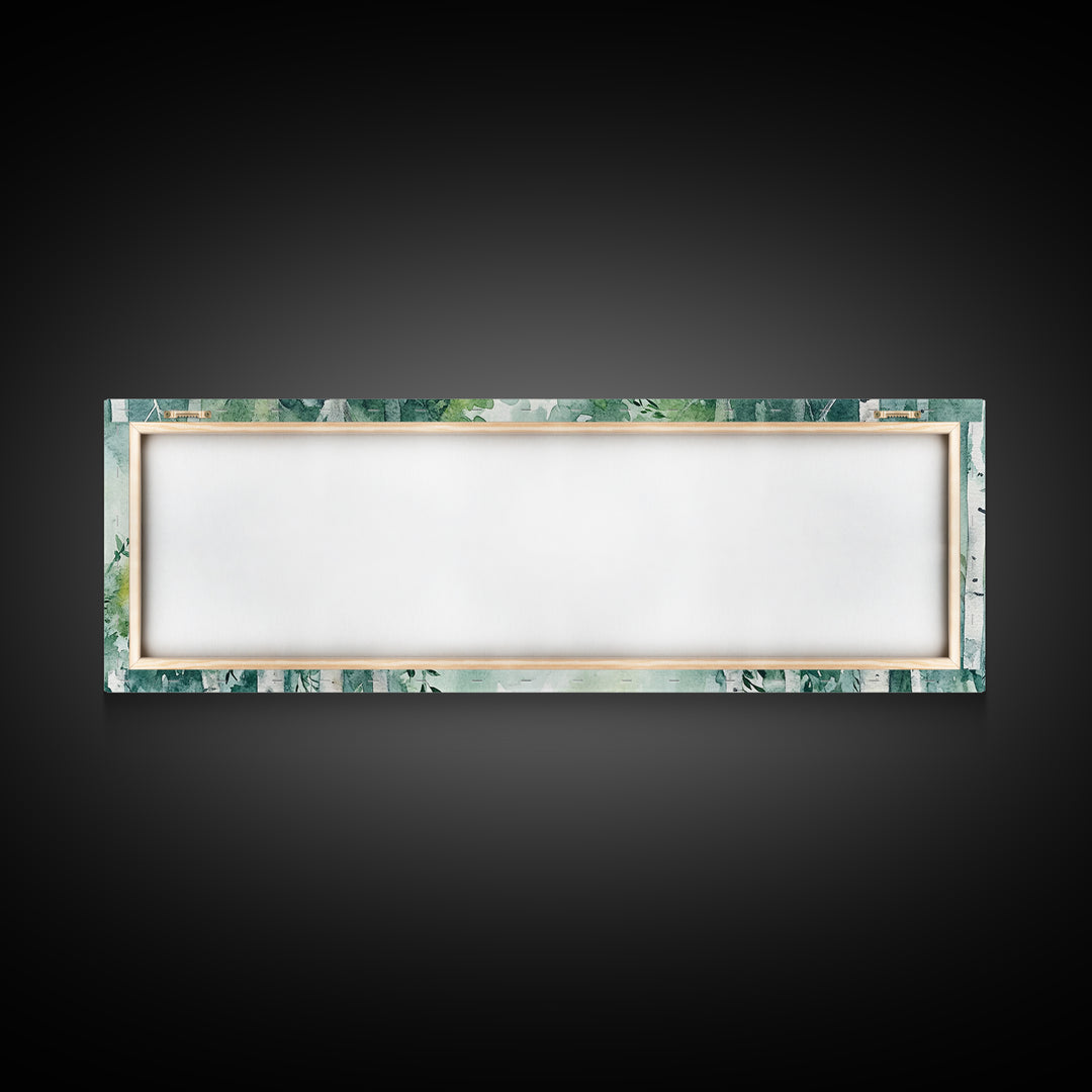 Aspen Trees Oil Painting Canvas Print, Autumn Aspens Print, Muted White Tree Wall Art Country Farmhouse Wall Art Birch Tree Art