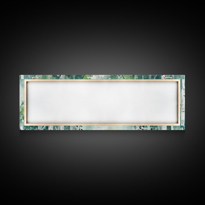 Aspen Trees Oil Painting Canvas Print, Autumn Aspens Print, Muted White Tree Wall Art Country Farmhouse Wall Art Birch Tree Art