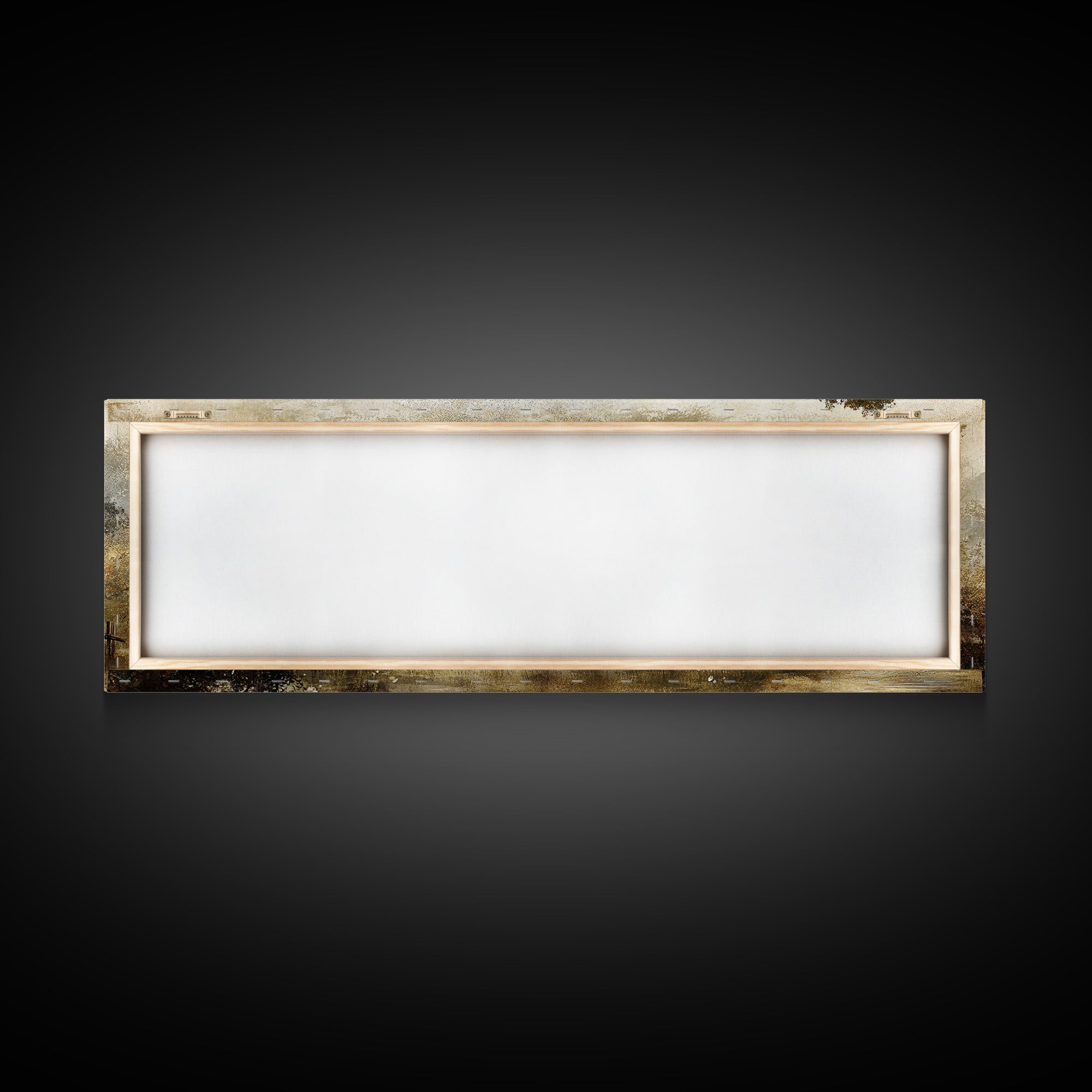 Retro Landscape Print - Landscape Painting - Wabi Sabi Panoramic Wall Art - Minimalist Home Decor - Ancient Japan Landscape Painting