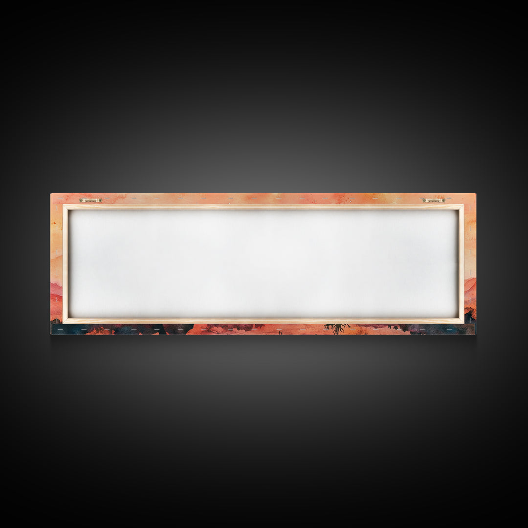 California Desert at Sunset, Death Valley Wall Art, Joshua Tree California Home Decor, California Art, Panoramic Extra Wide Art