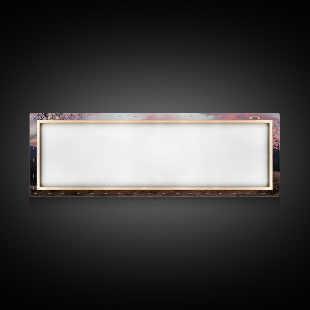Great Smoky Mountains Panoramic Wall Art Canvas Print, Smoky Mountains Photography Style Wall Art, Landscape Painting