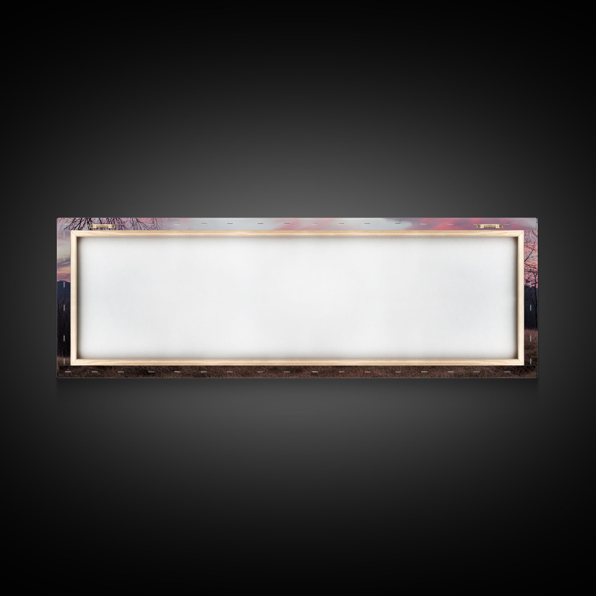 Great Smoky Mountains Panoramic Wall Art Canvas Print, Smoky Mountains Photography Style Wall Art, Landscape Painting