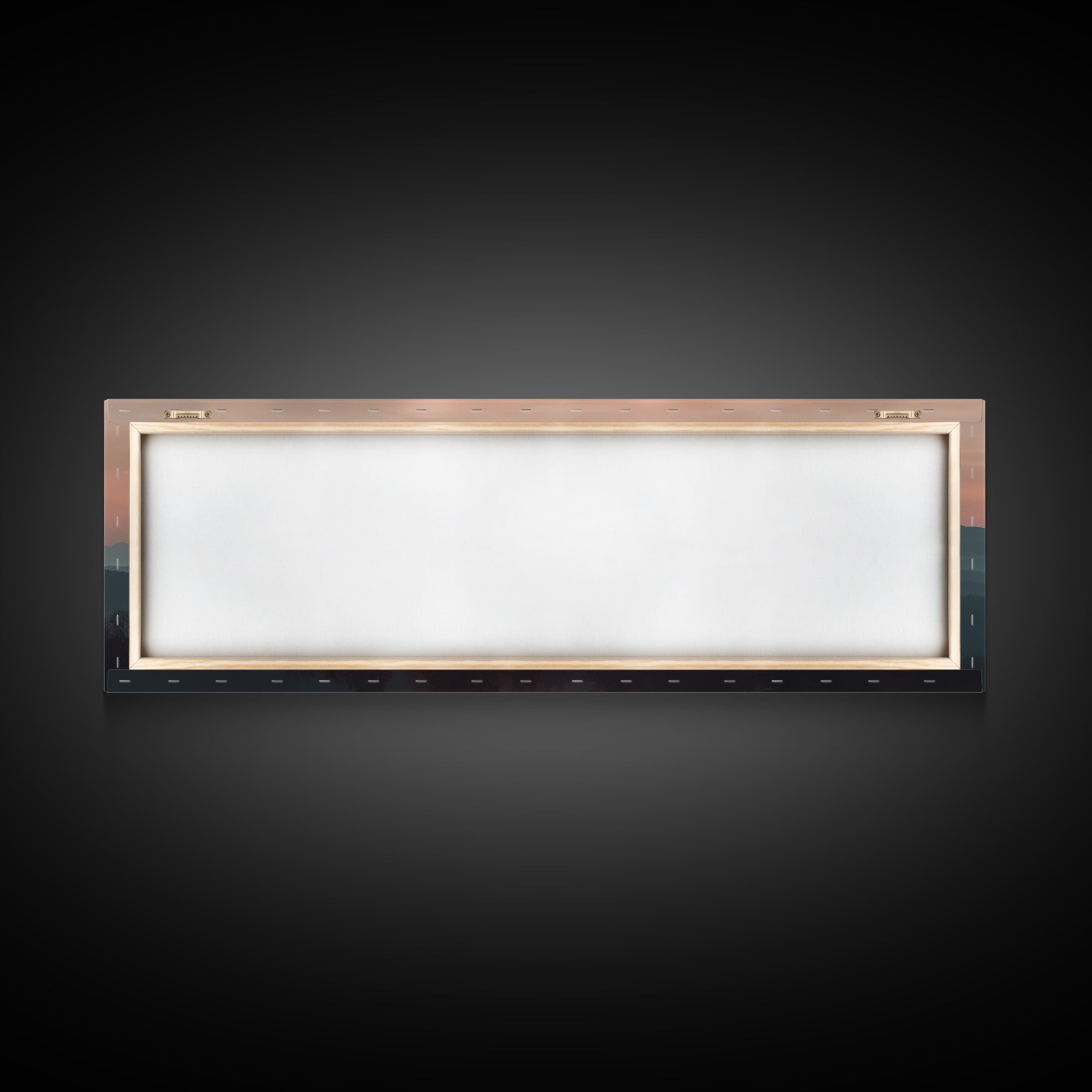 Smoky Mountains Art, Framed Canvas Print, Smoky Mountain Art Panoramic Painting Print, Great Smoky Art, Great Smoky Mountains