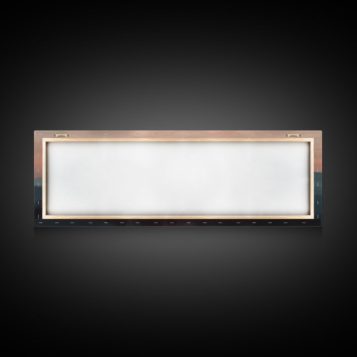 Smoky Mountains Art, Framed Canvas Print, Smoky Mountain Art Panoramic Painting Print, Great Smoky Art, Great Smoky Mountains