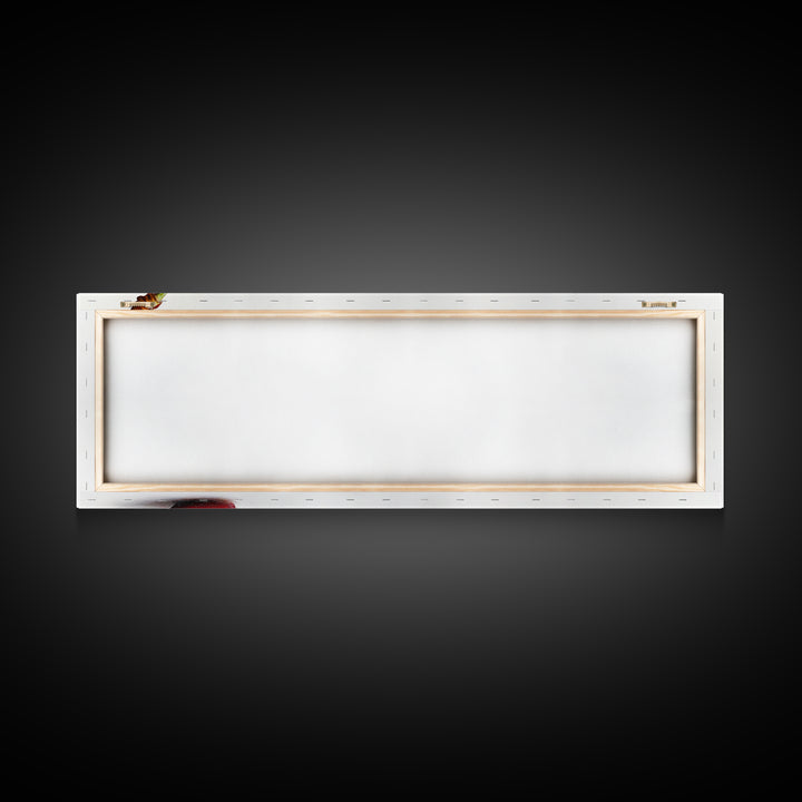 Cherry Painting Print, Panoramic Decor, Cherry Wall Art, Original Cherry Painting Wall Art For Kitchen, Extra Wide Horizontal Art, Cherry Decor