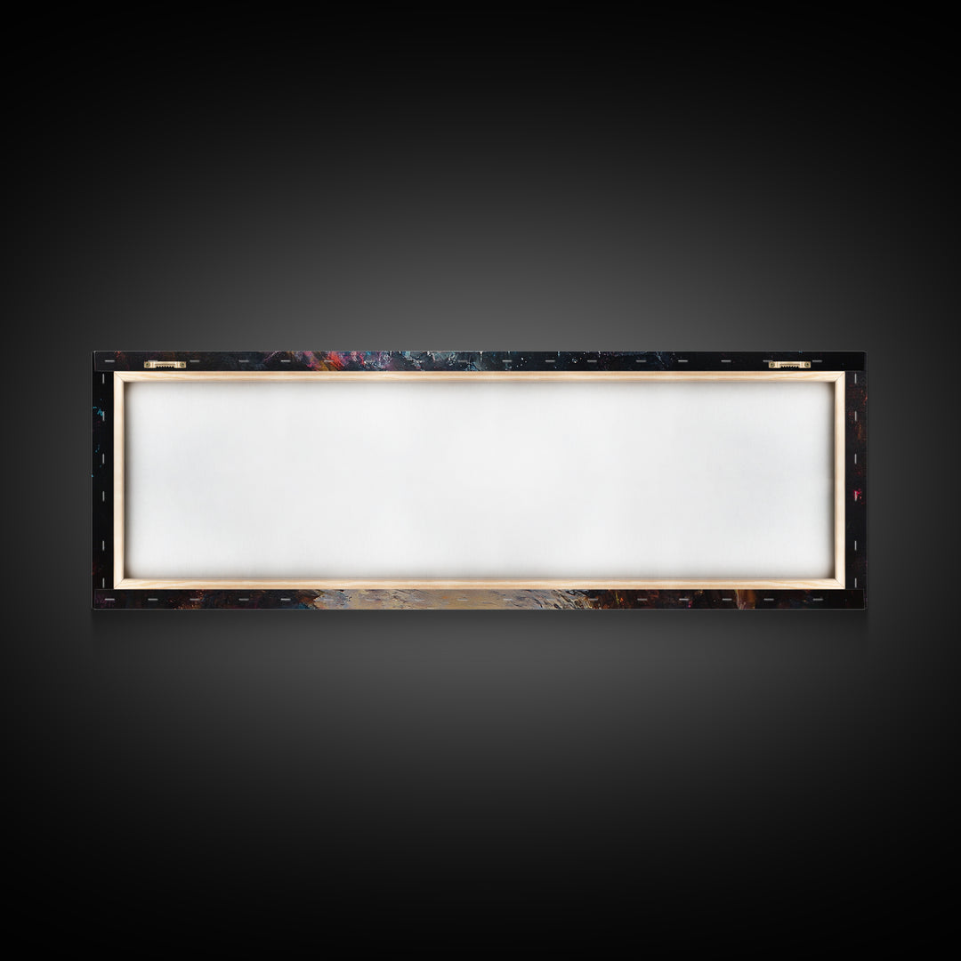 Panoramic Nativity Painting Print, Christmas Decor, Canvas Print, Retro Nativity Scene Oil Painting, Modern Art For Christmas