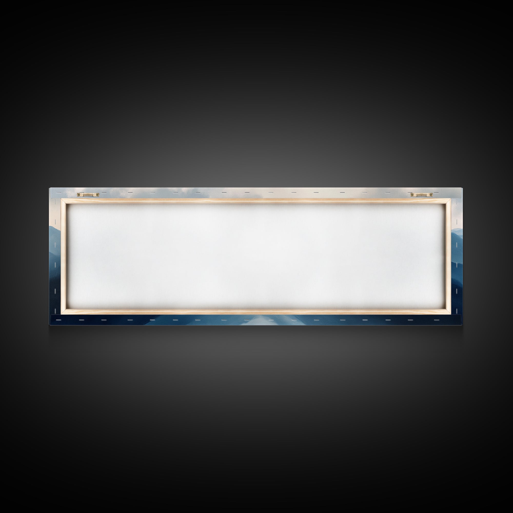 Panoramic Blue Ridge Mountains, Fog Over The Mountains Canvas Print, Wood Framed Wall Art, Mood Setting Home Decor, Moody Art, Landscape