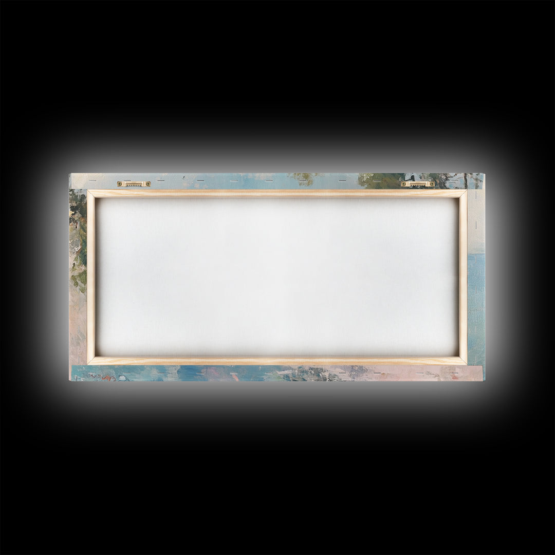 Cliffs Of Moher Oil Painting Print, Boho Whimsical Nautical Landscape Painting Print, Seascapes Wall Art, Kitsch Decor, Eclectic Art