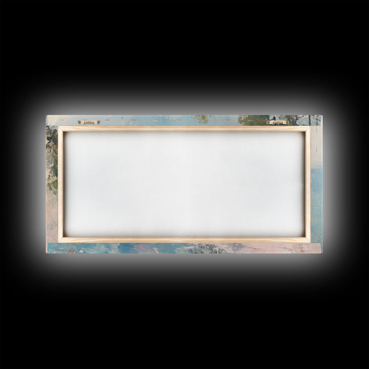 Cliffs Of Moher Oil Painting Print, Boho Whimsical Nautical Landscape Painting Print, Seascapes Wall Art, Kitsch Decor, Eclectic Art