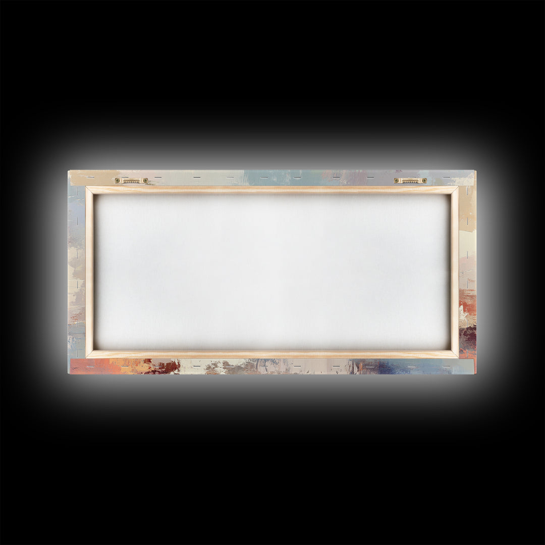 Abstract Oil Painting Print of a Light House, Framed Canvas Print, Nautical Themed Home Decor, Seascapes Painting