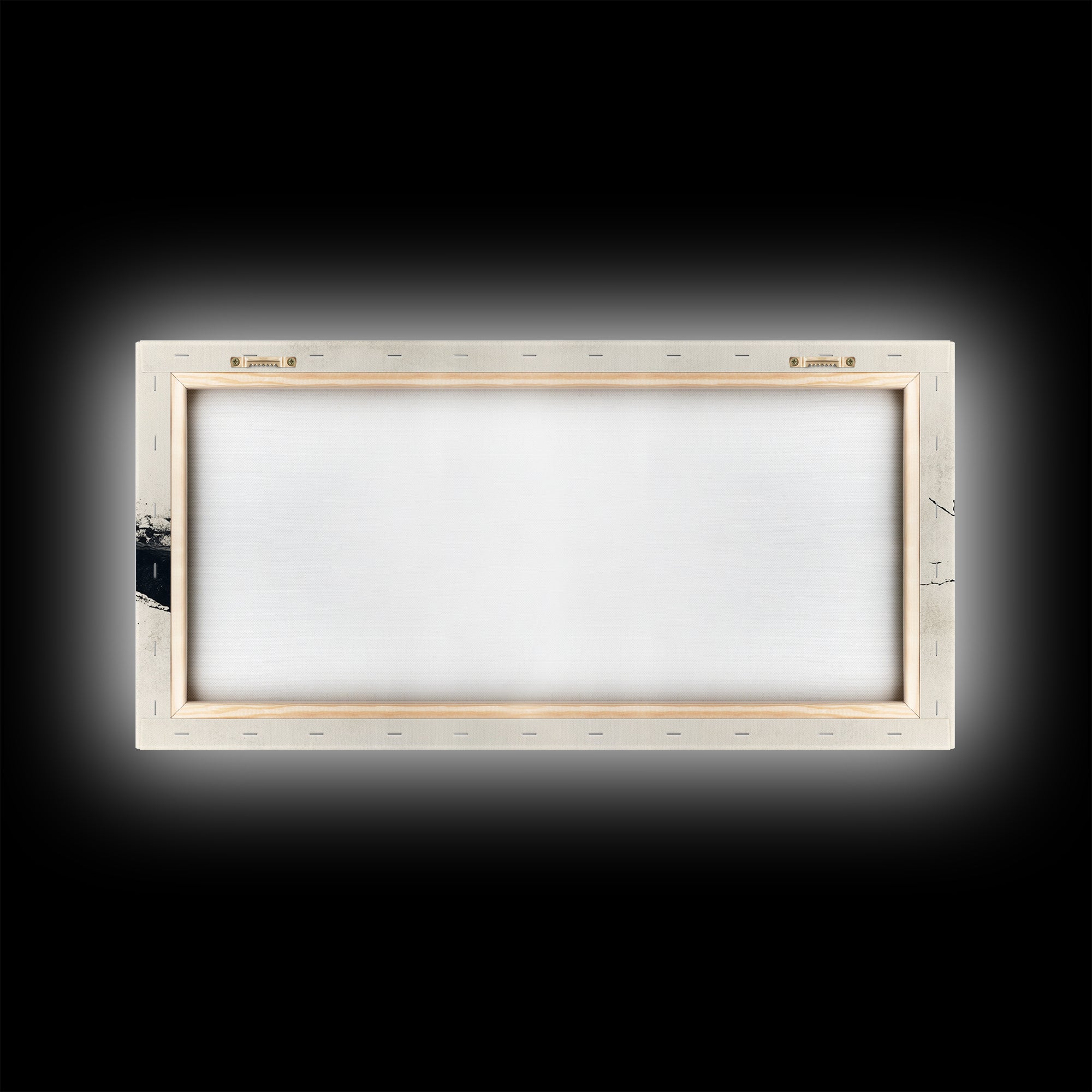 Black and White Wall Art, Framed Canvas Print, Dead Branch Painting on a Black Background, Charcoal Sketch, Charcoal Painting Wall Art