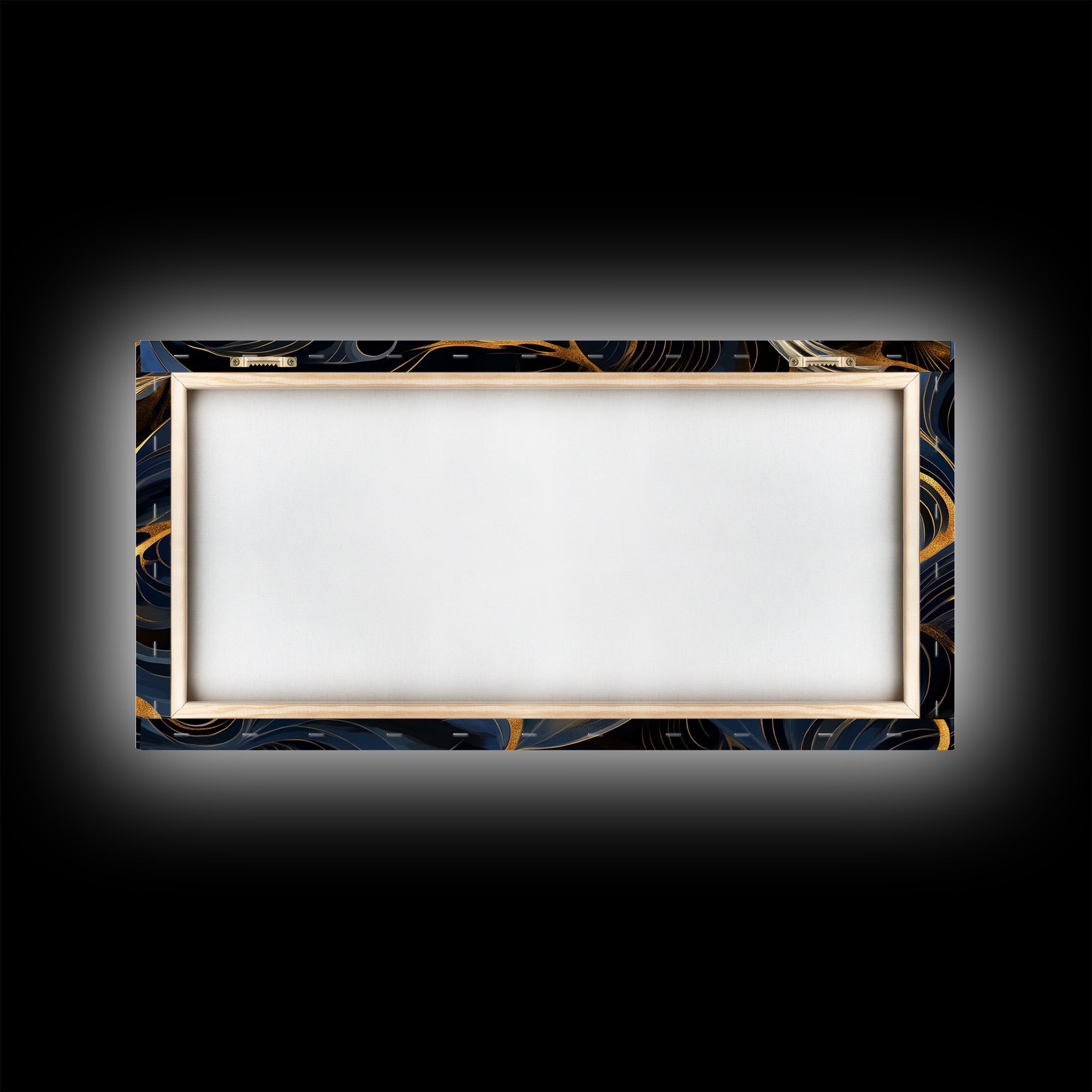 Black and Gold Koi Fish Framed Canvas Print, Wabi Sabi Style Home Decor, Koi Fish Painting Koi Fish Art, Modern Living Room Decor