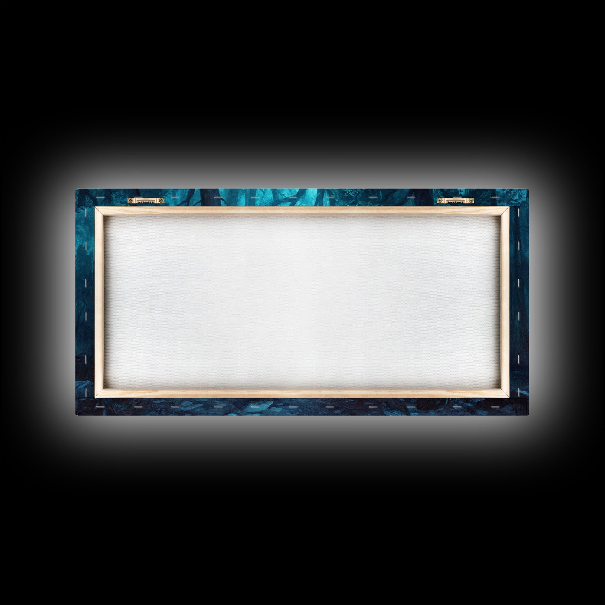 Dark Fantasy Forest Landscape Painting Canvas Print | Extra Large Living Room Wall Art | Horizontal Wall Art | Living Room Wall Art