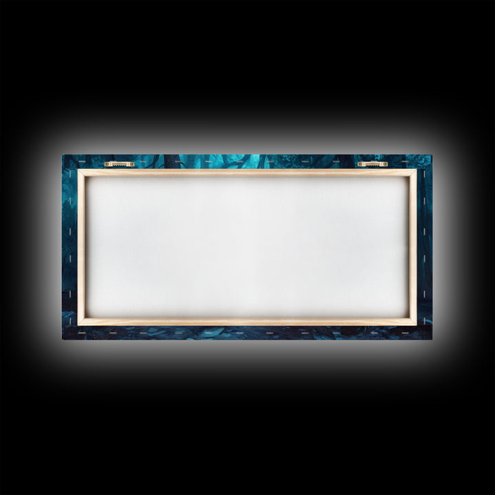 Dark Fantasy Forest Landscape Painting Canvas Print | Extra Large Living Room Wall Art | Horizontal Wall Art | Living Room Wall Art