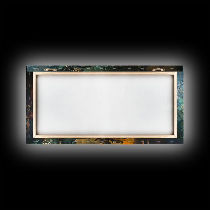 Christian Nativity Jesus In The Manger Ready To Hang Canvas Wall Art - Farmhouse Christmas Decor - Christian Wall Art - Christian Painting