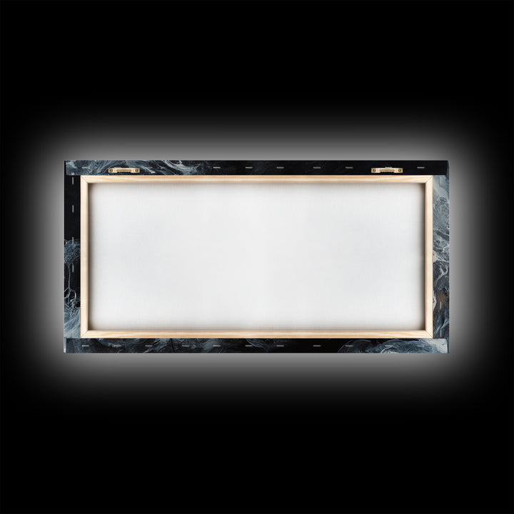 Abstract Oil Painting Print of a White Rose, Framed Canvas Print, Centerpiece Wall Art, Accent Piece Art, Floral Print, Flower Painting Wall Art