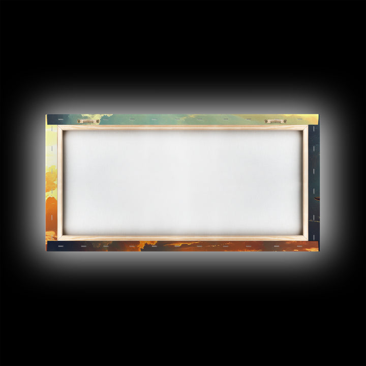 Airplane Wall Art Framed Canvas Print, Man Cave Wall Art, Office Decor, Gift For Him, Dad Gift, Pilot Gift, Retirement Gift Idea