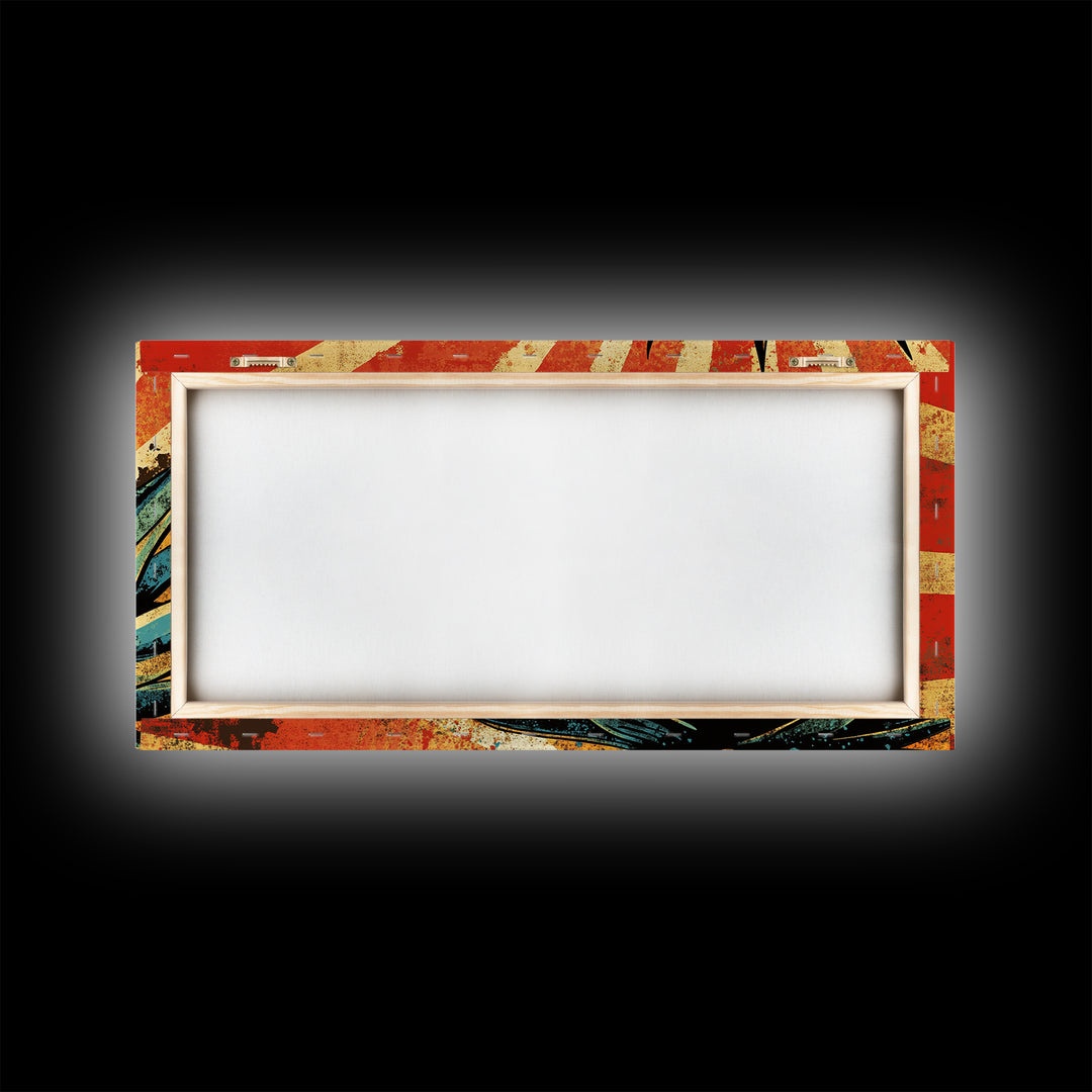 Blue Agave Pop Art Framed Canvas Print | Bar Decor | Bar Wall Art | Ready To Hang Wall Art | Home Decor | Office Decor | Agave Painting