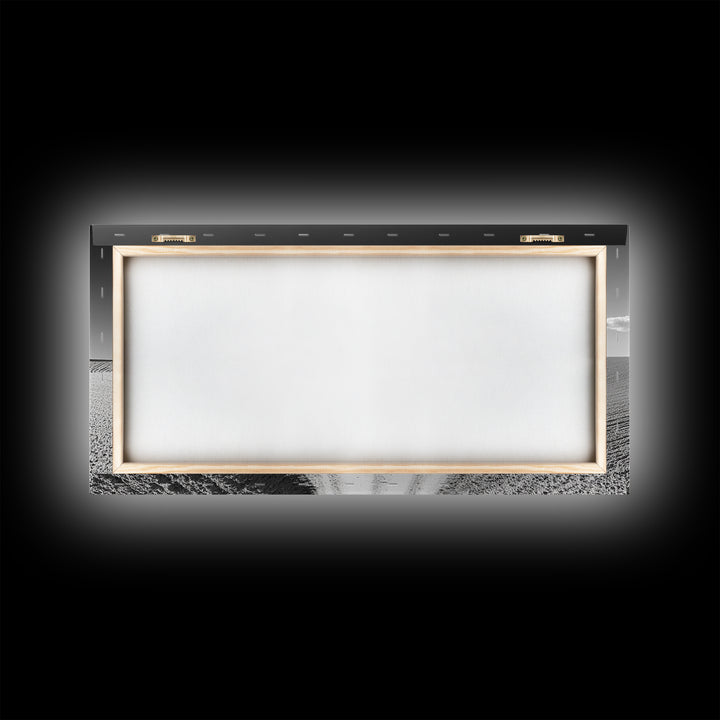 Black and White Photography Style Print - Framed Canvas Print - Subdued Home Decor - Ready to Hang Wall Art - Centerpiece Wall Art