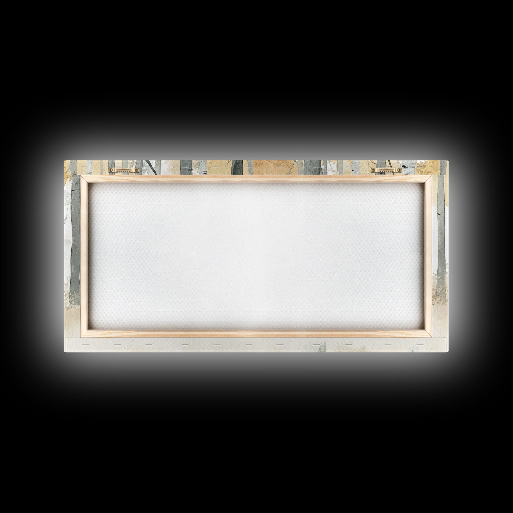 Aspen Trees Oil Painting Print Canvas, Autumn Aspens Print, Muted White Winter Wall Art, Country Farmhouse Wall Decor, Abstract Landscape Art