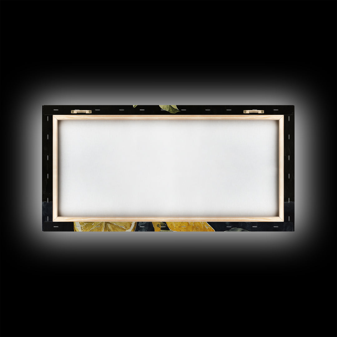 A Lemon and A Half - Framed Canvas Print - Kitsch Kitchen Decor - Kitchen Wall Art