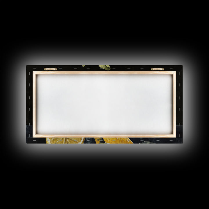 A Lemon and A Half - Framed Canvas Print - Kitsch Kitchen Decor - Kitchen Wall Art