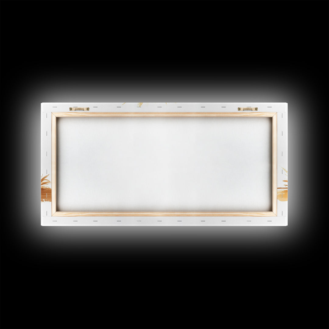 Cute Nativity Watercolor Painting Canvas Print - Framed Wall Art - Ready To Hang - Christmas Nativity Centerpiece Wall Art