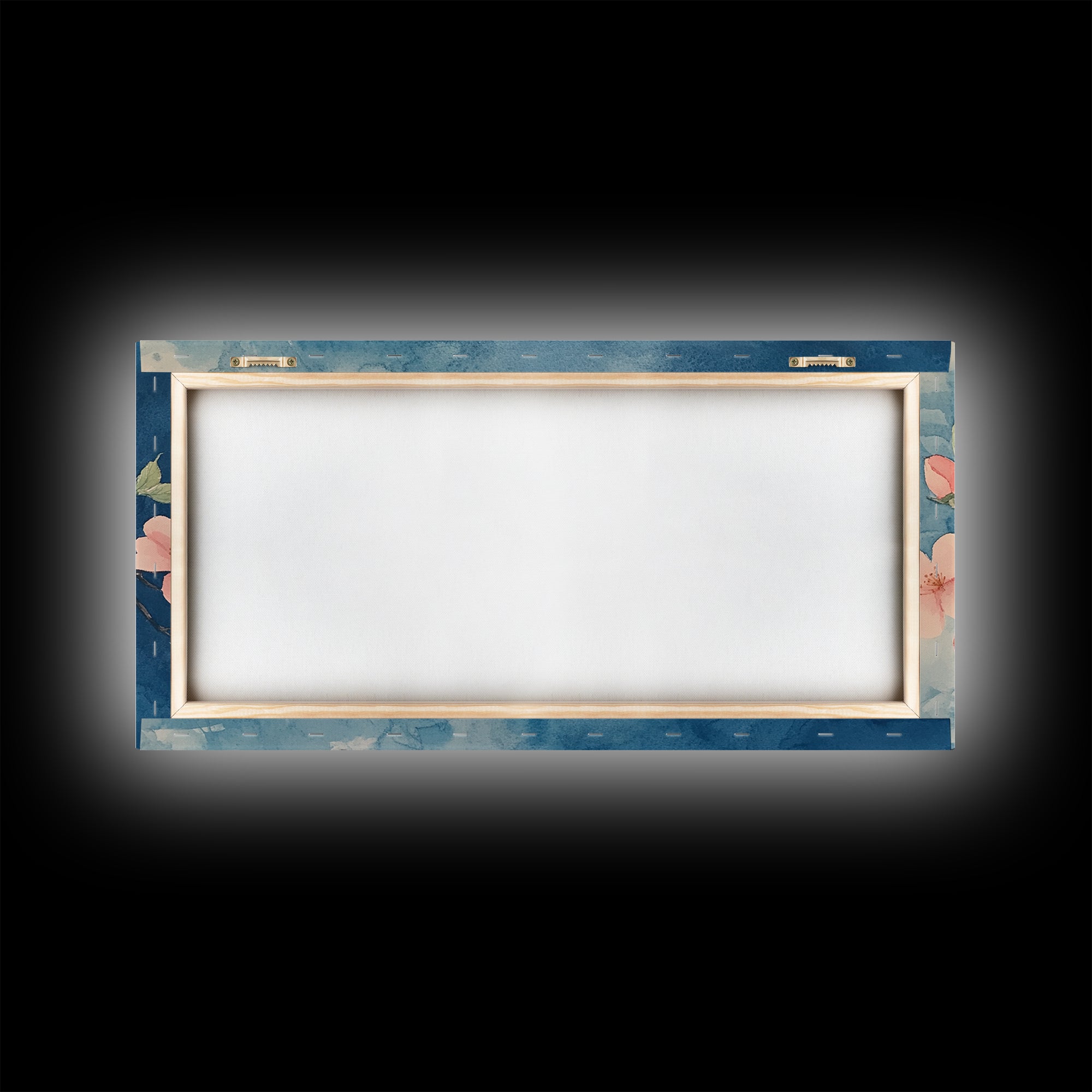 Cherry Blossoms Wall Art Canvas Print  - Pink Cherry Blossom Canvas Oil Painting - Wabi Sabi Wall Art - Purple Tree Nature Decor