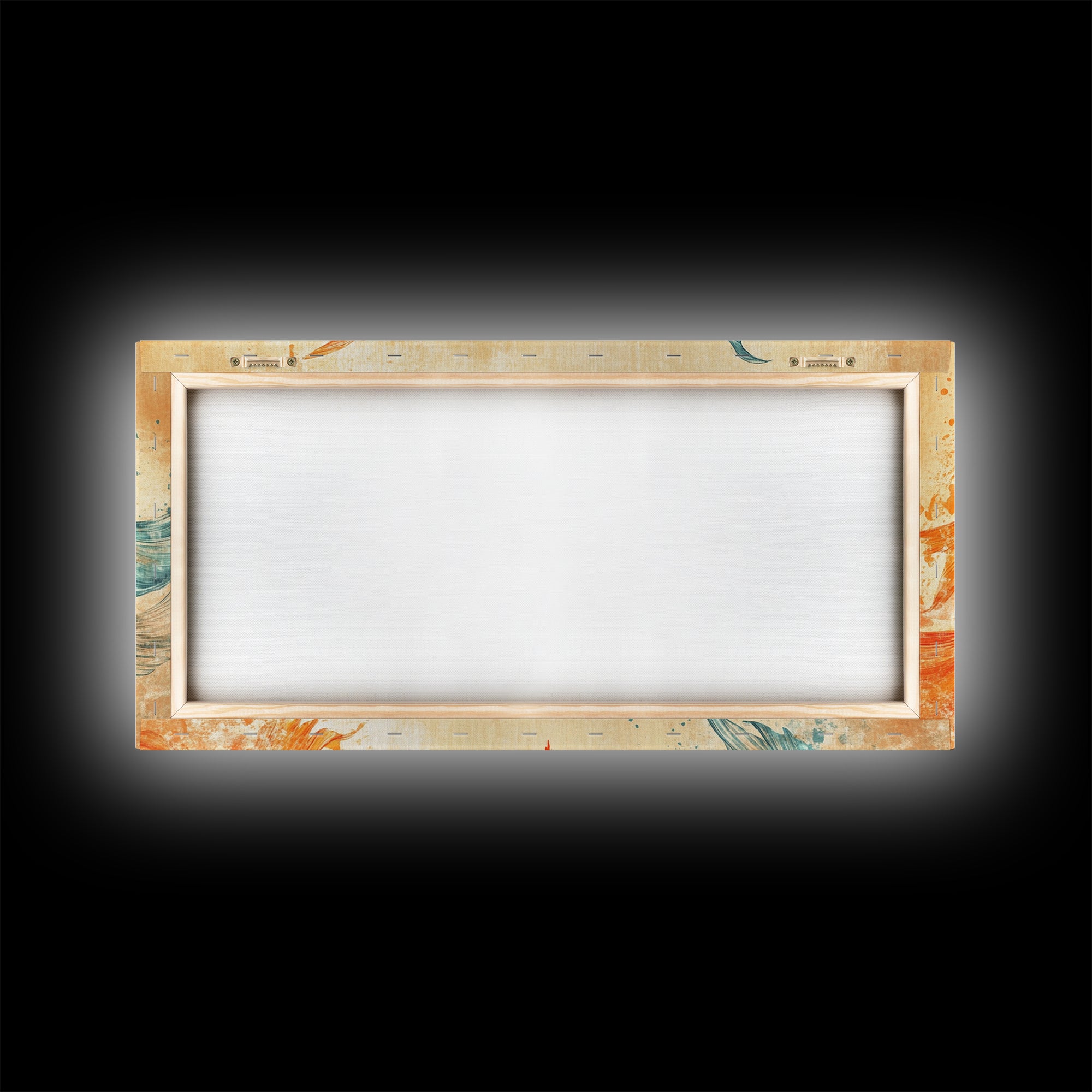 Cute Koi Fish Kissing - Couple Gift Idea - Framed Canvas Print - Valentine's Day Wall Art - Wall Art For Couples - Engagement Gift Idea