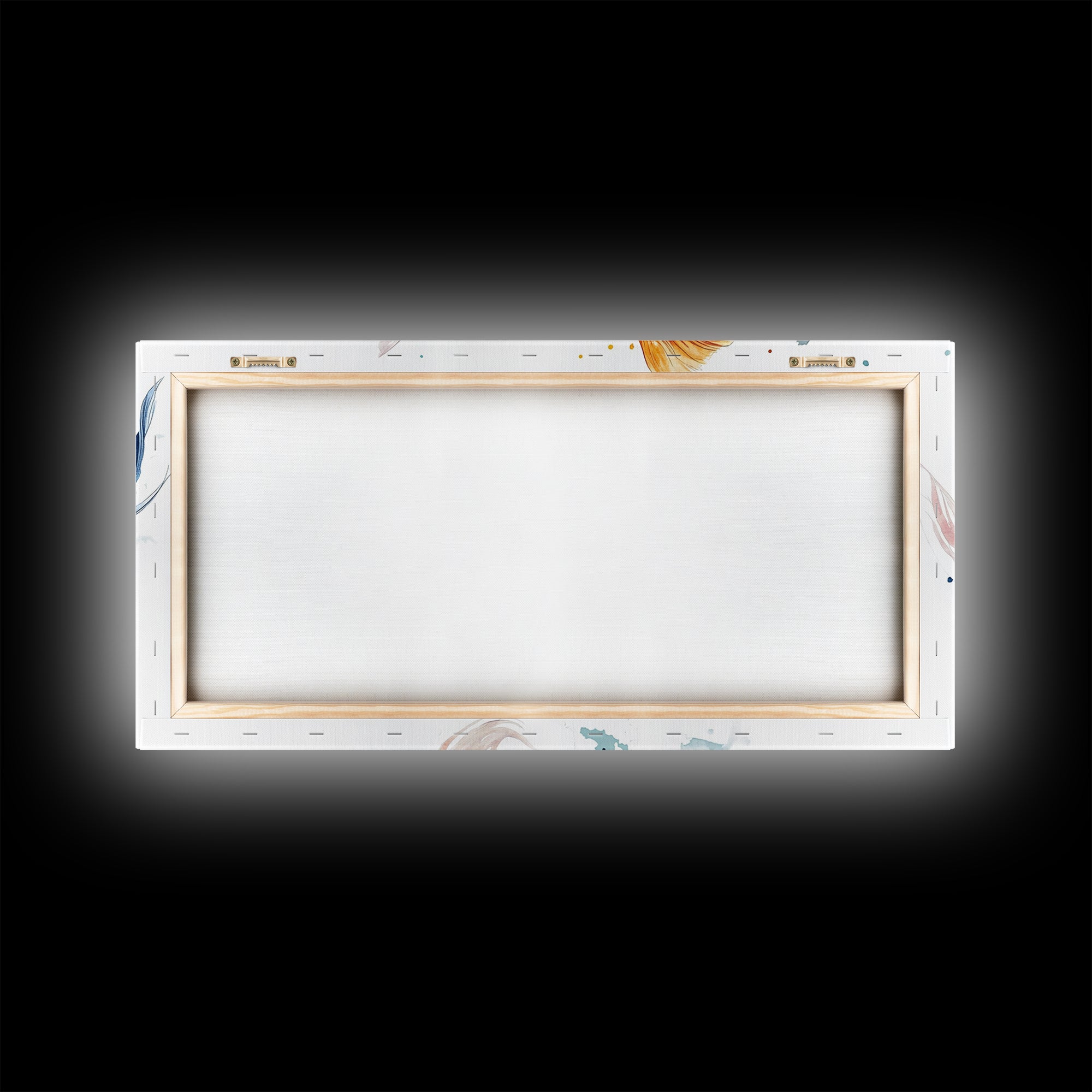 Cute Koi Fish Kissing - Couple Gift Idea - Framed Canvas Print - Valentine's Day Wall Art - Wall Art For Couples - Wabi Sabi Engagement Gift