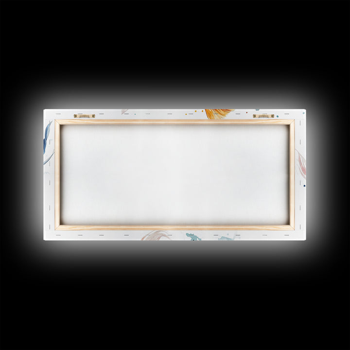 Cute Koi Fish Kissing - Couple Gift Idea - Framed Canvas Print - Valentine's Day Wall Art - Wall Art For Couples - Wabi Sabi Engagement Gift